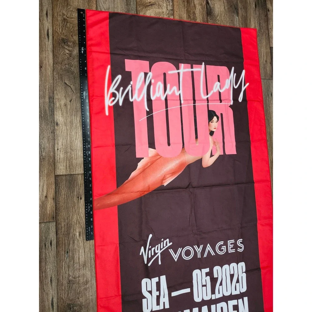 Virgin Voyages Brilliant Lady Tour Mermaiden Sea 05 2026 Red Black Banner